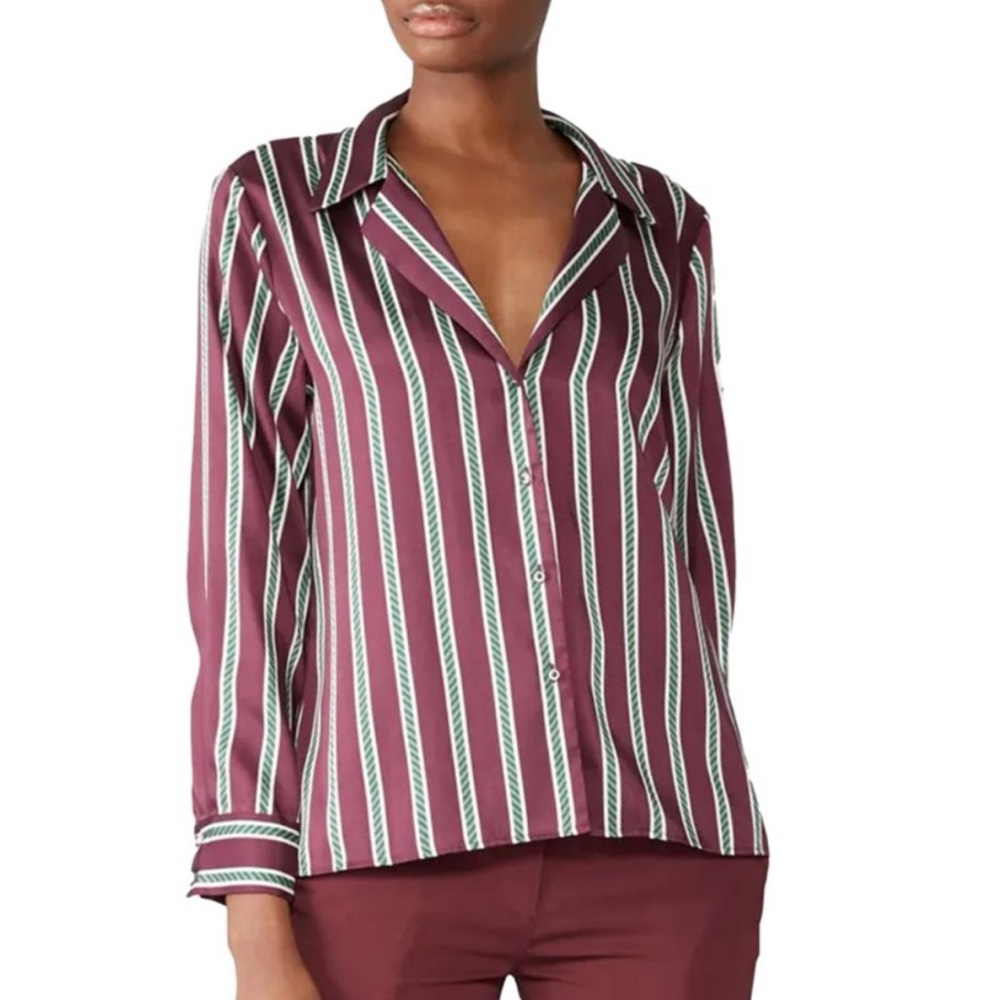 Alexis Samwell Striped Camp Shirt